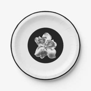 Metallic Magnolia paper plates