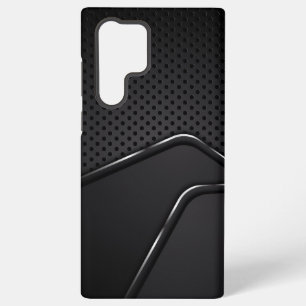 Metallic Mash Texture Silver Dynamic Line Accents Samsung Galaxy Case