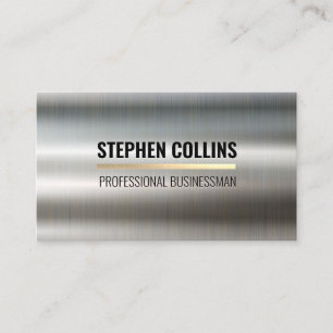 Metallic Metal Gold Bar Business Card