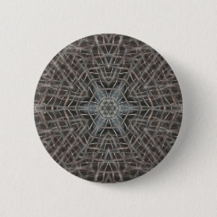 Metallic Metal Mesh Button