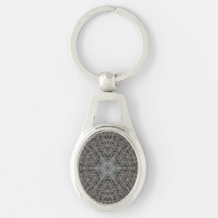 Metallic Metal Mesh Keychain
