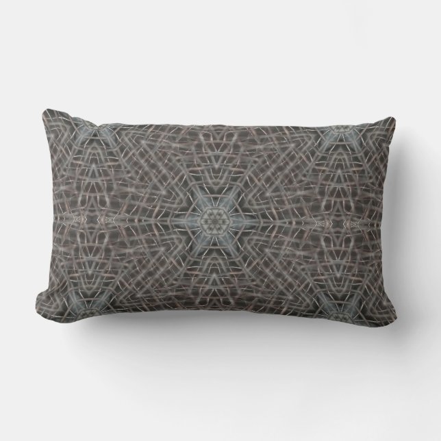Metallic Metal Mesh Lumbar Cushion (Front)