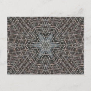 Metallic Metal Mesh Postcard