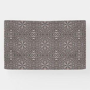 Metallic Metal Mesh Silver Banner