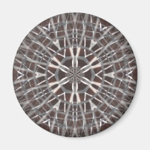 Metallic Metal Mesh Silver Magnet