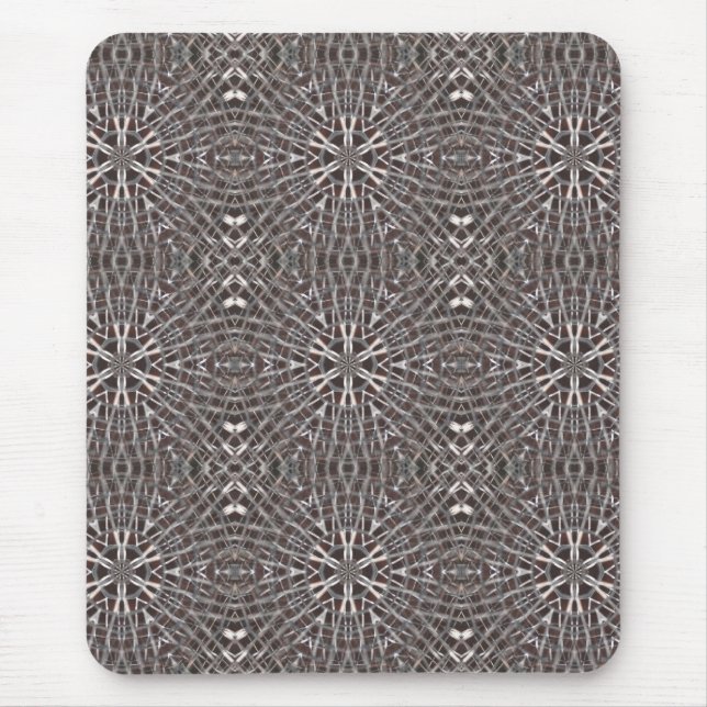 Metallic Metal Mesh Silver Mouse Pad (Front)