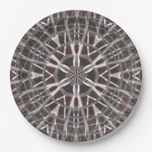 Metallic Metal Mesh Silver Paper Plate