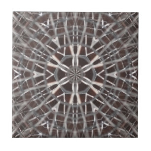 Metallic Metal Mesh Silver Tile