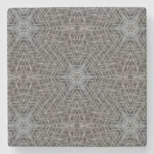 Metallic Metal Mesh Stone Coaster