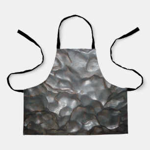 Metallic Meteorite Rock , Kids Full Print Apron