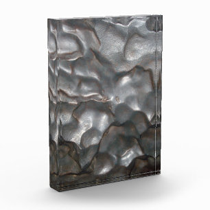 Metallic Meteorite Rock Pattern, Photo Block