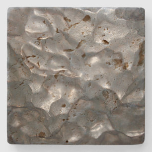 Metallic Meteorite Rock Print,  Stone Coaster