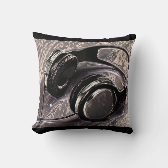 Metallic Music Headphones Cushion (Front)