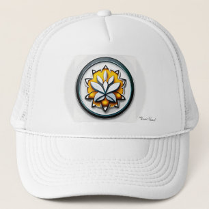 Metallic Orchid: A Pink and Yellow Extravaganza Trucker Hat