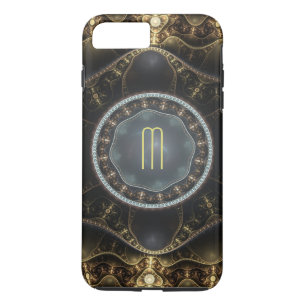 Metallic Ornate Steampunk Fractal Monogram Case-Mate iPhone Case