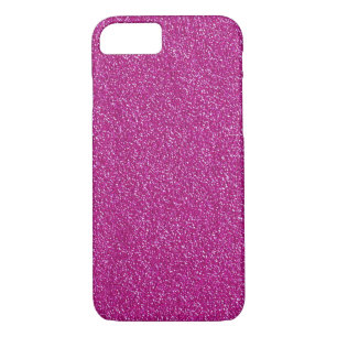 Metallic Pink White Glitter Look case iPhone 7