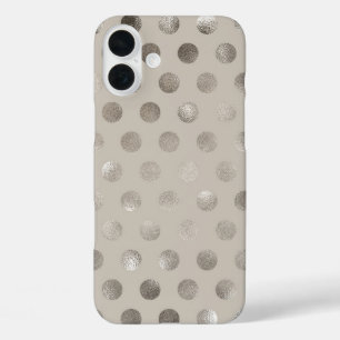 Metallic Polka Dot Champagne Phone Case