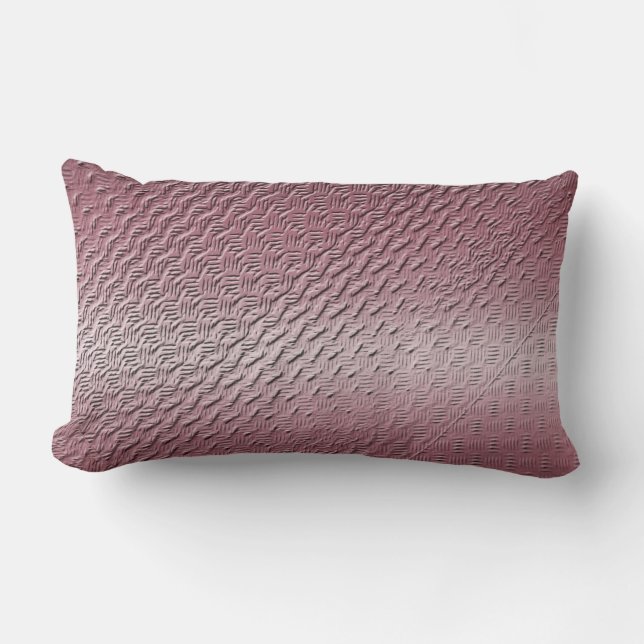 metallic purple texture lumbar cushion (Front)