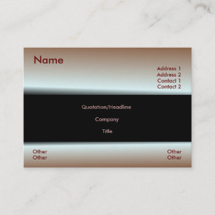 Metallic Red Business Card