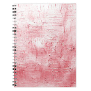 Metallic Red Canvas: Brushstroke Elegance. Notebook