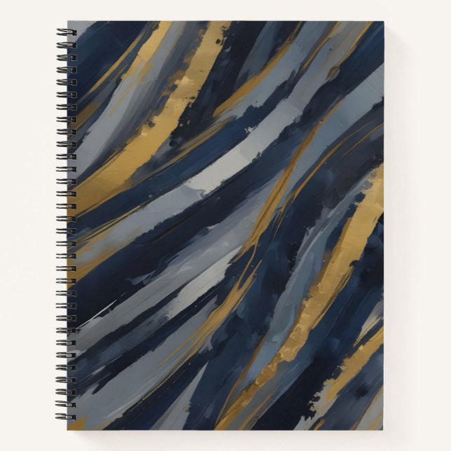 Metallic Ribbons Notebook (Front)
