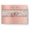 Metallic Rose Gold Monogram Damask Wedding