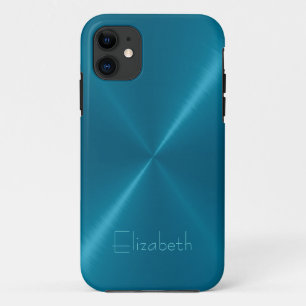 Metallic Seaweed Stainless Steel Metal Look iPhone 11 Case