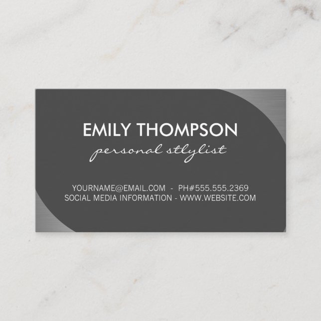 Metallic Silver Accent Appointment (Front)