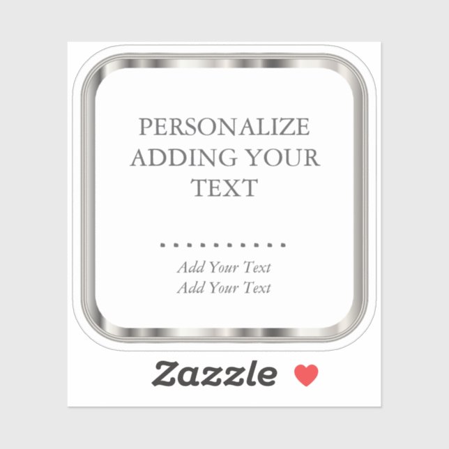 Metallic Silver - Kiss-Cut Sticker (Sheet)