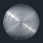 Metallic Silver Stainless Steel Metal Look Dartboard<br><div class="desc">Metallic Stainless Steel Metal Look</div>