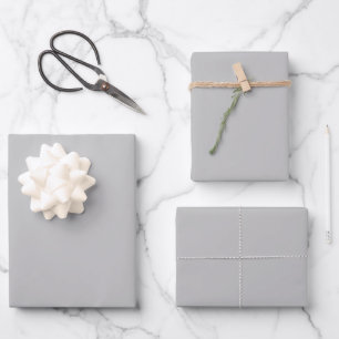 Metallic Silver Wrapping Paper Sheets for Presents