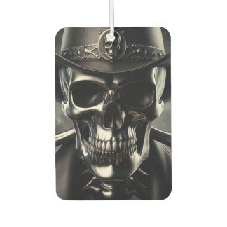Metallic Skull Cowboy Air Freshener