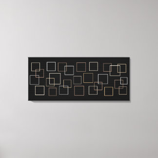 Metallic Squares Canvas Print