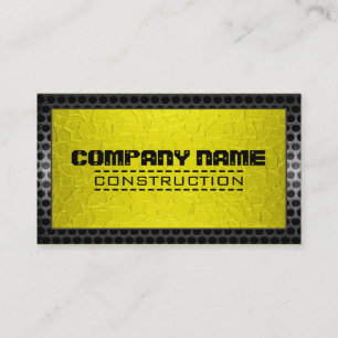 Metallic Stainless Gold Steel Border Look Business Card