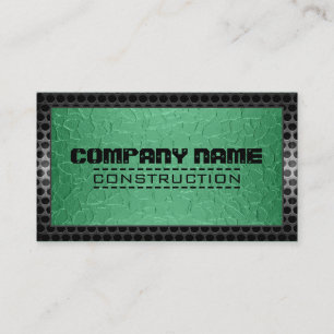 Metallic Stainless Metal Steel Border Look #28 Business Card
