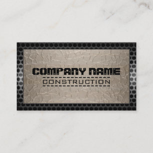 Metallic Stainless Metal Steel Border Look #3 Business Card