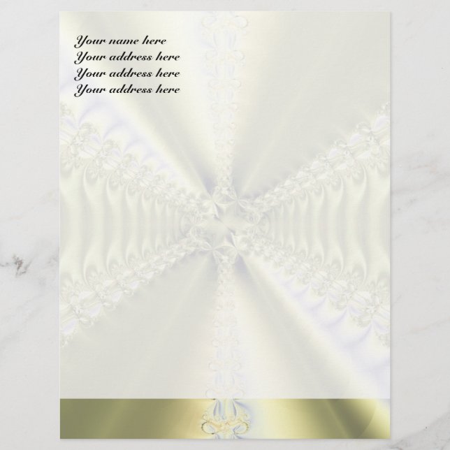 Metallic Star Customized Letterhead (Front)