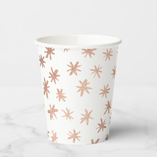 Metallic stars - copper paper cups