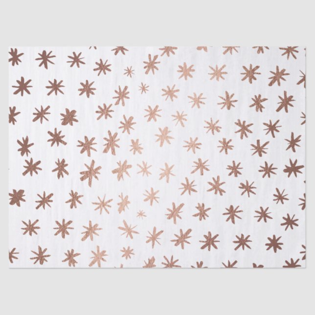 Metallic stars - copper tissue paper (Front)