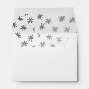Metallic stars - silver envelope