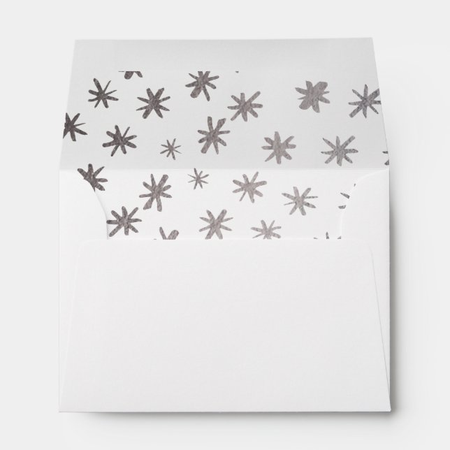Metallic stars - silver envelope (Back (Bottom))