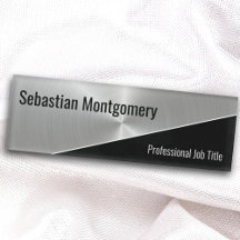 Metallic Steel Flare Geometric Professional