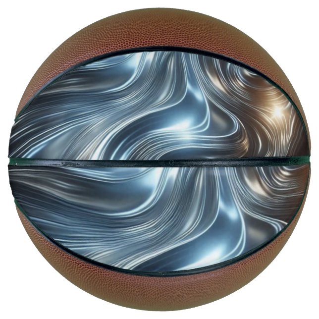 Metallic Streams of Light  Basketball (Front)