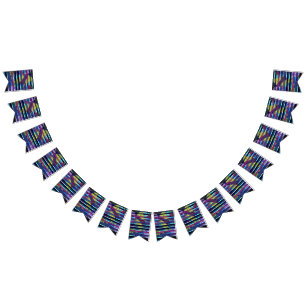 Metallic stripes bunting
