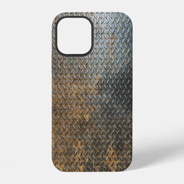 Metallic surface, reflective texture background. iPhone case (Back)