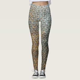 Metallic surface, reflective texture background. leggings