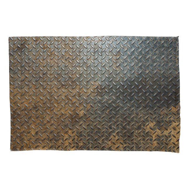 Metallic surface, reflective texture background. pillowcase (Front)