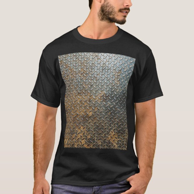 Metallic surface, reflective texture background. T-Shirt (Front)