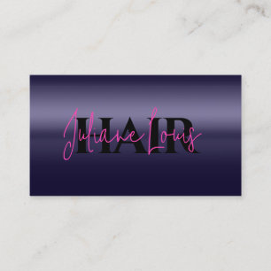 Metallic texture hairstylist Business Card