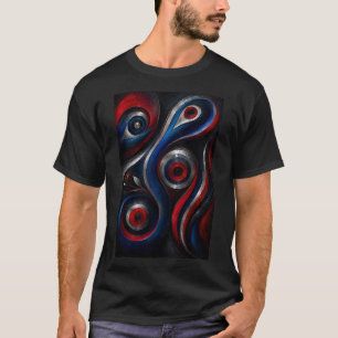 Metallic Vortex   Modern Abstract T-Shirt